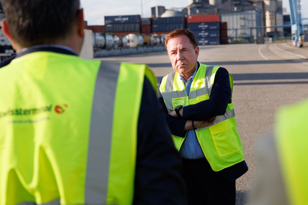 Gilbert Stimpflin, PDG d’Euro Rhein Ports, la société chargée de gérer et développer les Ports de Mulhouse Rhin jusqu’en 2051.