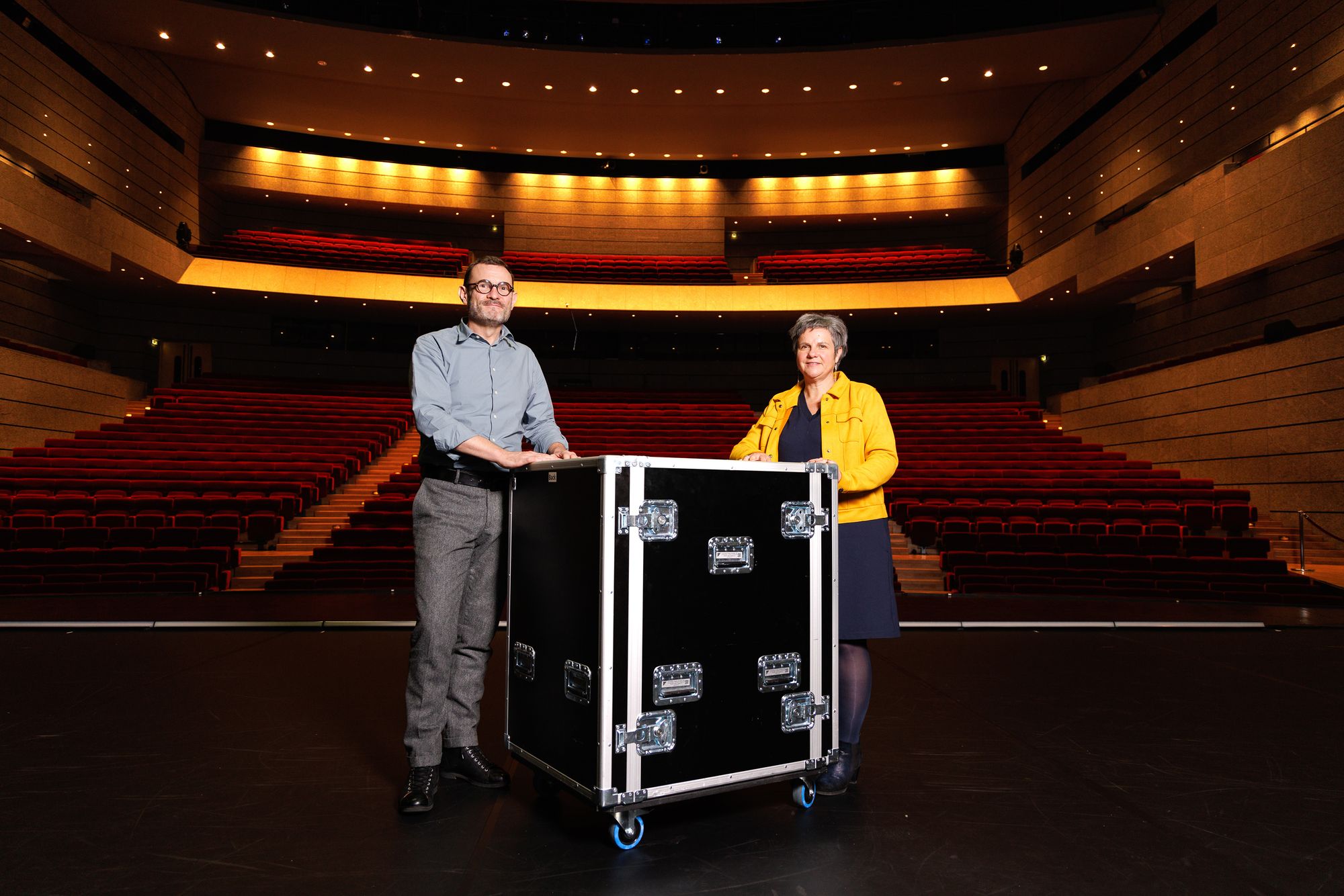 La salle de spectacle dispose d’un des plus grands plateaux de France.