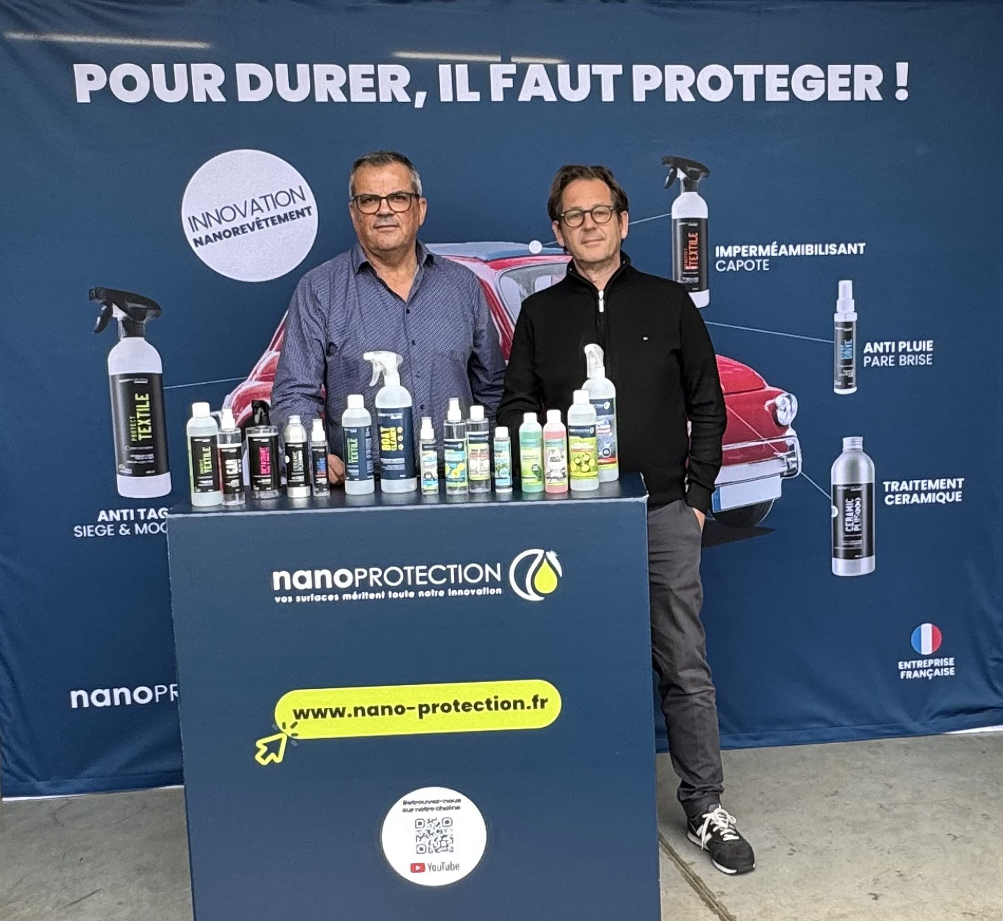 Patrick Guebel et Bertrand Turkawka, les dirigeants de NanoProtection