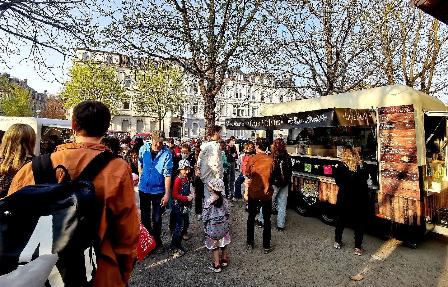 Les food trucks, qui proposent des spécialités françaises, connaissent beaucoup de succès en Allemagne.