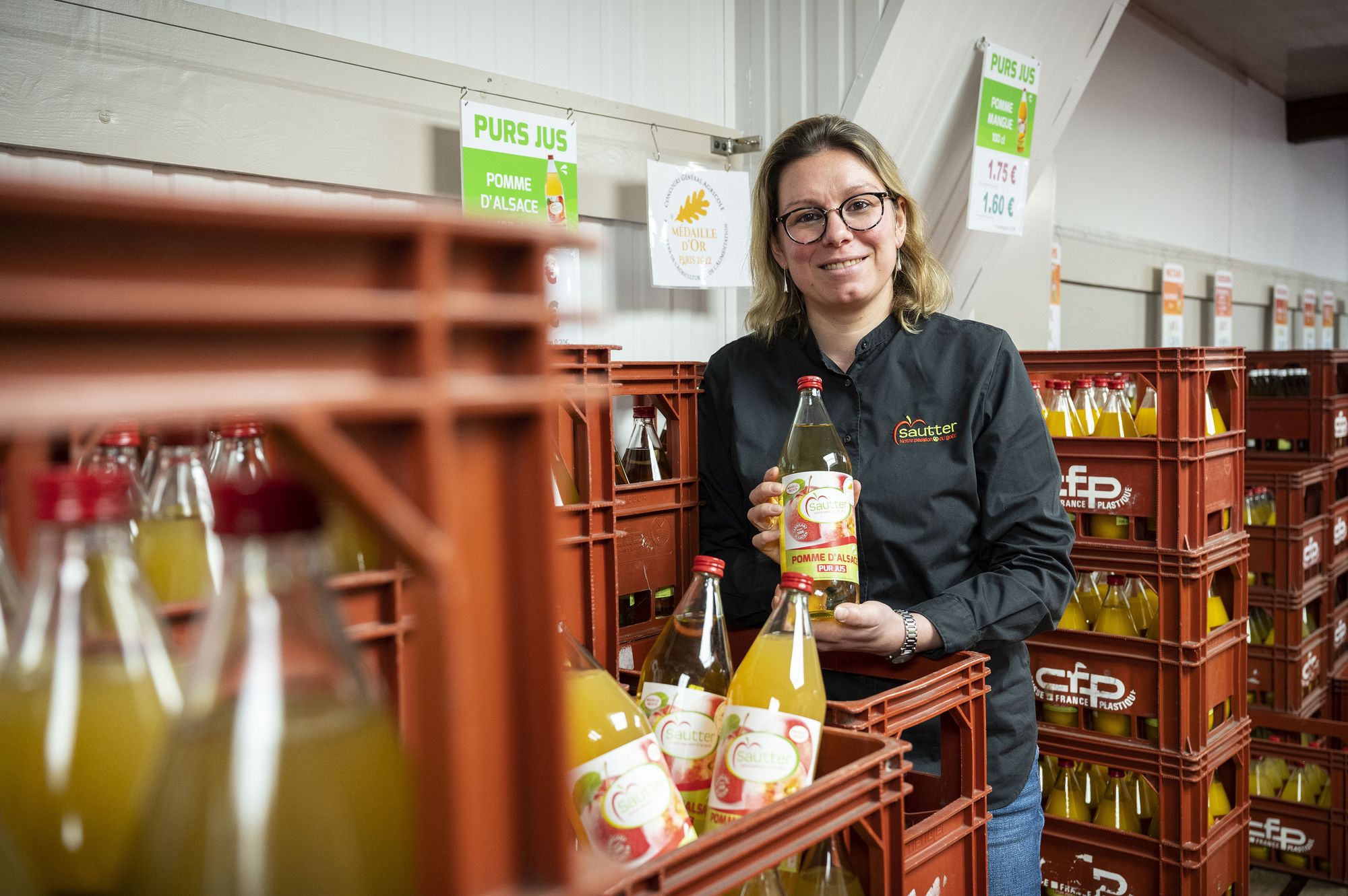 L’entreprise familiale produit plus de 40 variétés de jus de fruits et de légumes, dont 20 % issus de l’agriculture biologique.