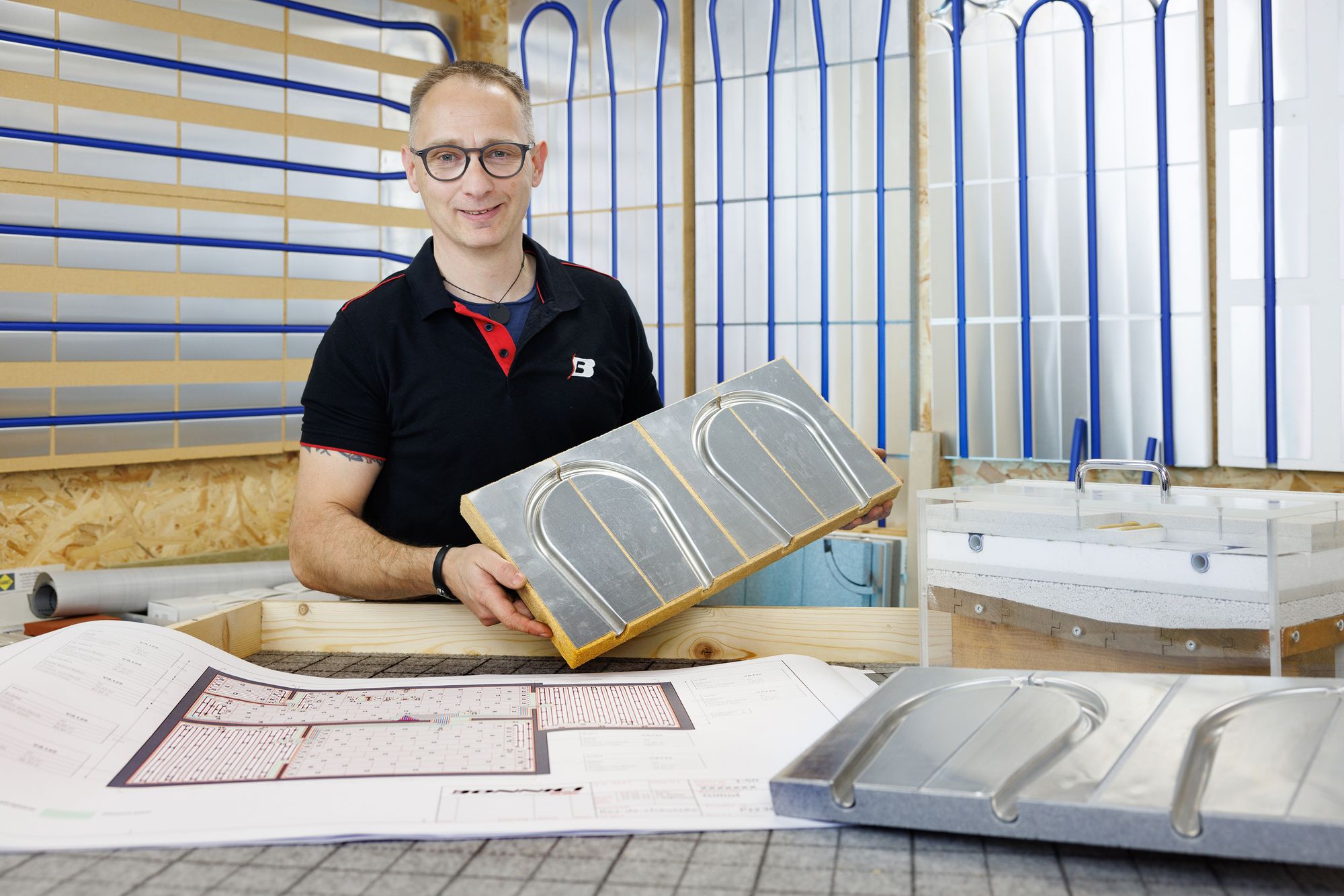 Grâce au diffuseur en aluminium, la chaleur se répartit de manière homogène.