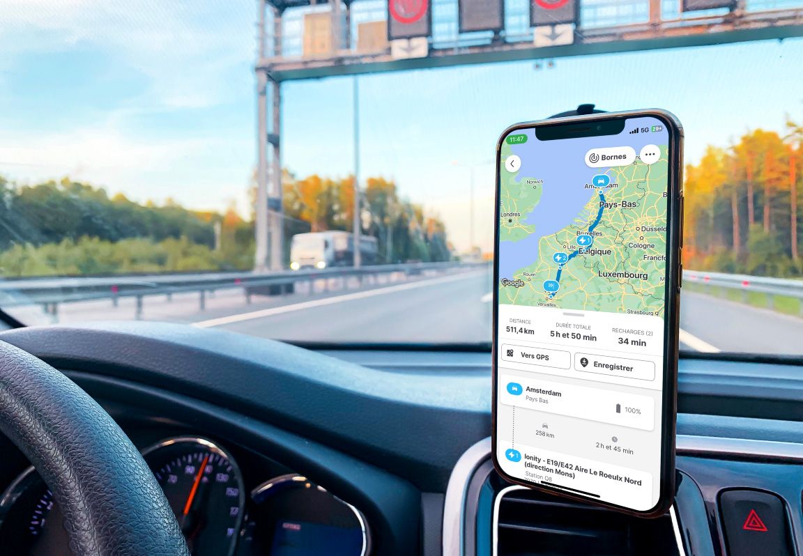 L’application de la société alsacienne Chargemap permet de connaître les bornes de recharge sur un itinéraire.