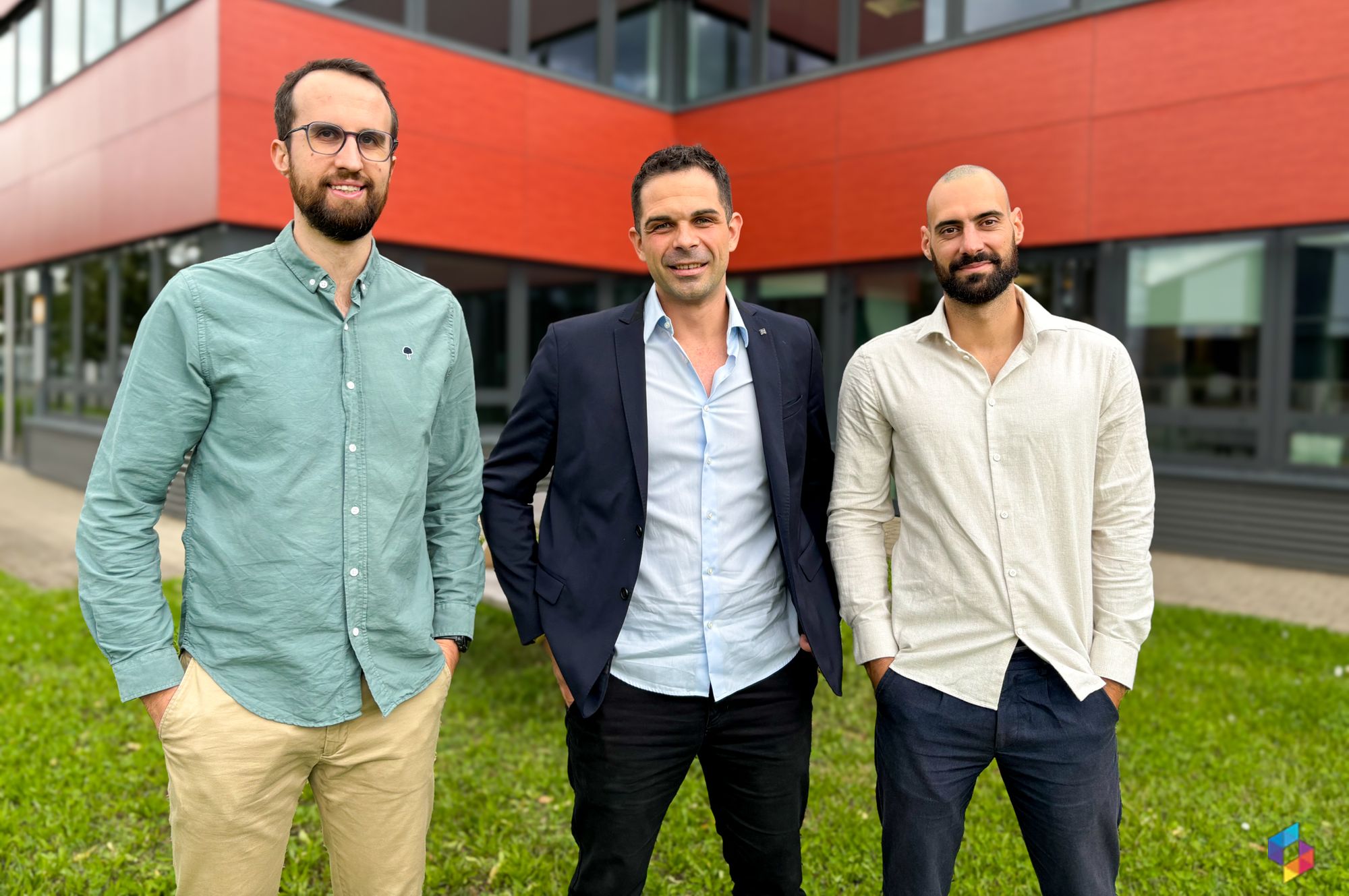 Le Directeur général et technique Guillaume Philipp, le Président Jérémy Wies et le Directeur général et technique Michel LaCombe.