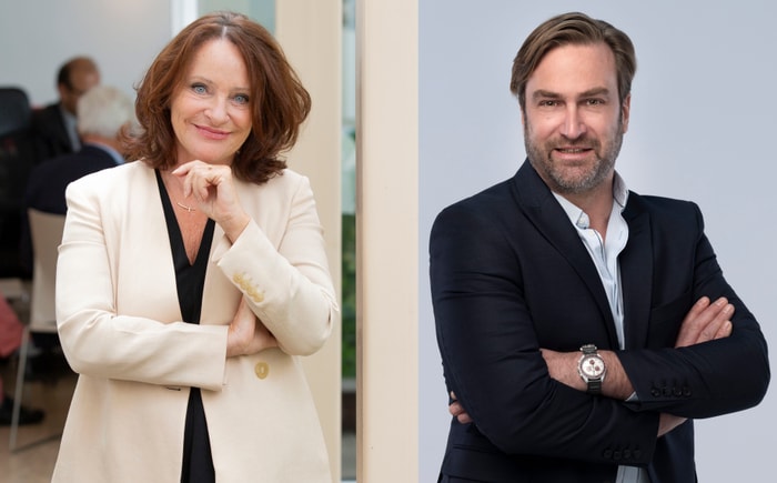 Catherine Dos, présidente du pôle UNIS Grand Est et Frédéric Bernhard, co-président de la FNAIM 67