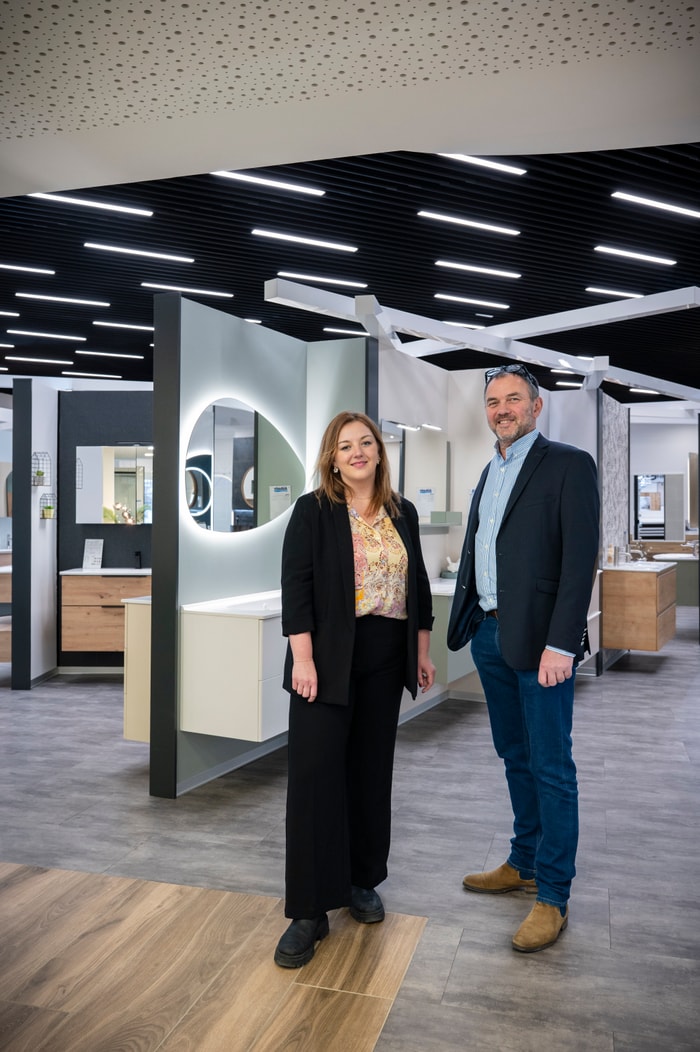 Camille Schütterle, responsable RH de Pompac (à gauche) & Jean-Philippe Borrel, directeur commercial de CCI Campus (à droite)