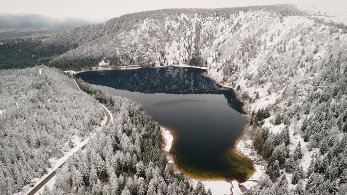 Le Lac Blanc dans les Vosges.