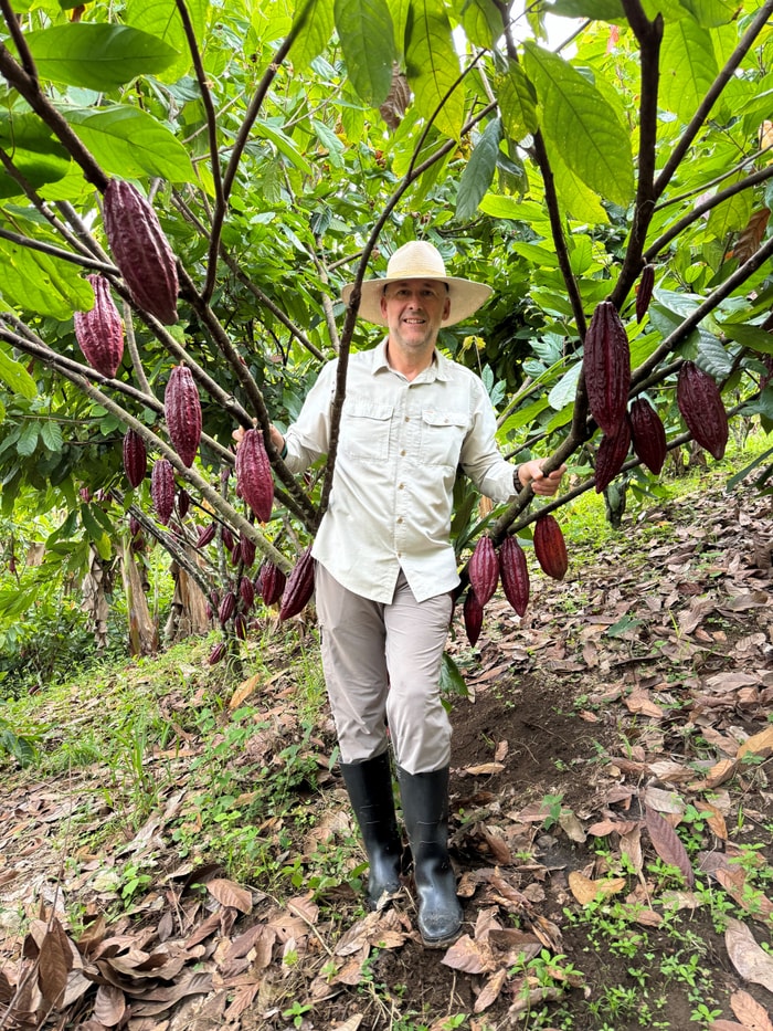 Guidé par le rêve de créer l’un des meilleurs chocolats du monde, Thierry Mulhaupt remonte aux sources du chocolat pour en contrôler l’origine, l’impact et la qualité.