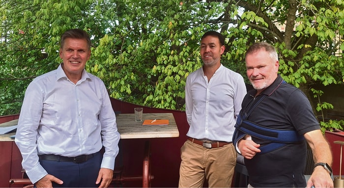 De gauche à droite : Daniel Bixel, président de la Chambre de Commerce et d’Industrie Alsace Eurométropole, Didier Braun, Vice-Président de la Chambre d’Agriculture Alsace, Jean-Luc Hoffmann, Président de la Chambre de Métiers d’Alsace