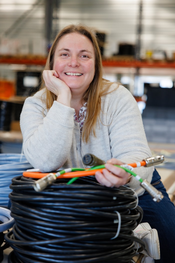 Natacha Hoegel, présidente de Câbles Automatismes Accessoires depuis 2003