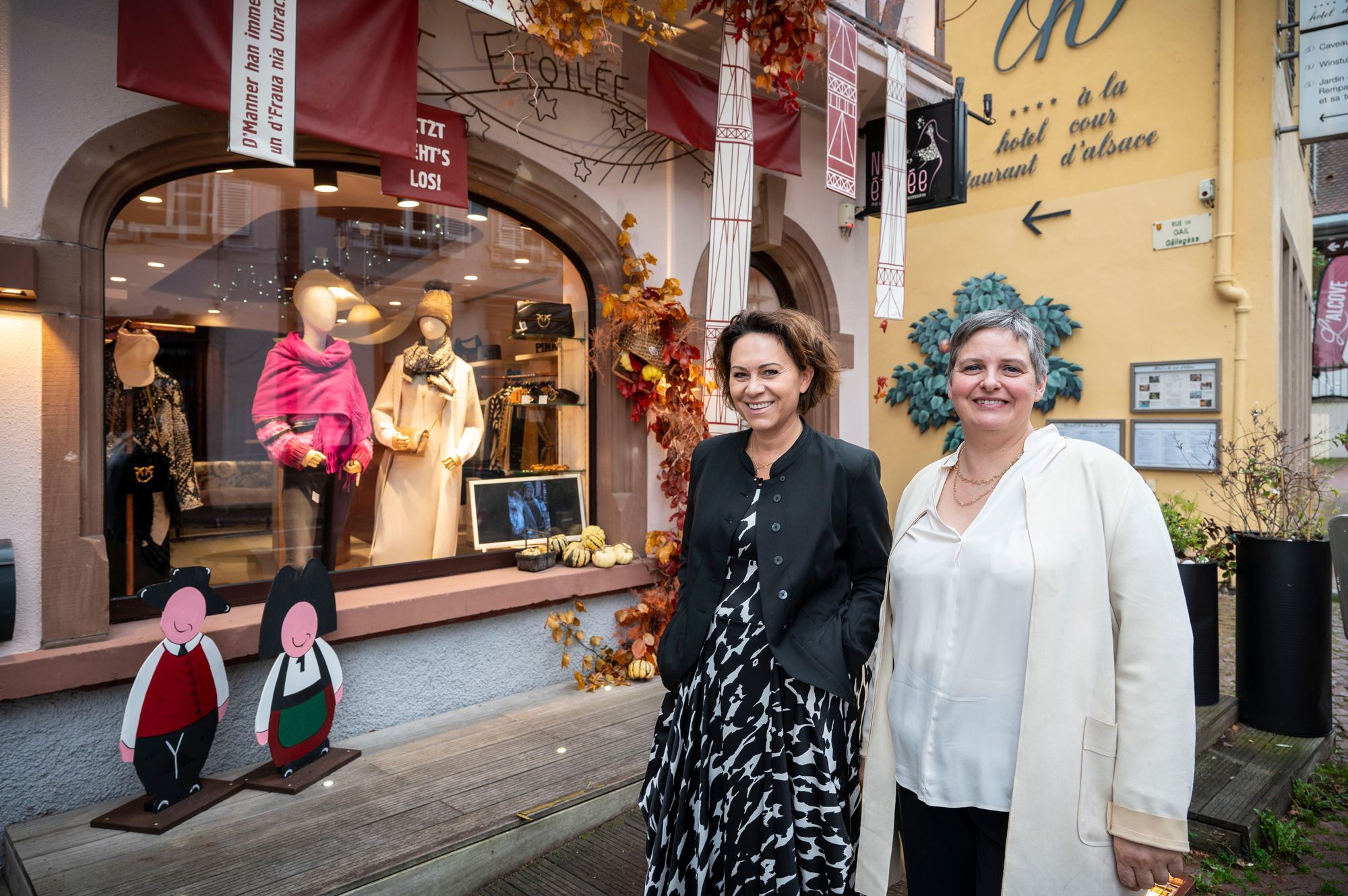 Nadine Andlauer et Yolande Roesch commercialisent des vêtements féminins haut de gamme.