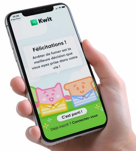 Kwit, l’application reconnue et validée par l’OMS (Organisation Mondiale de la Santé)